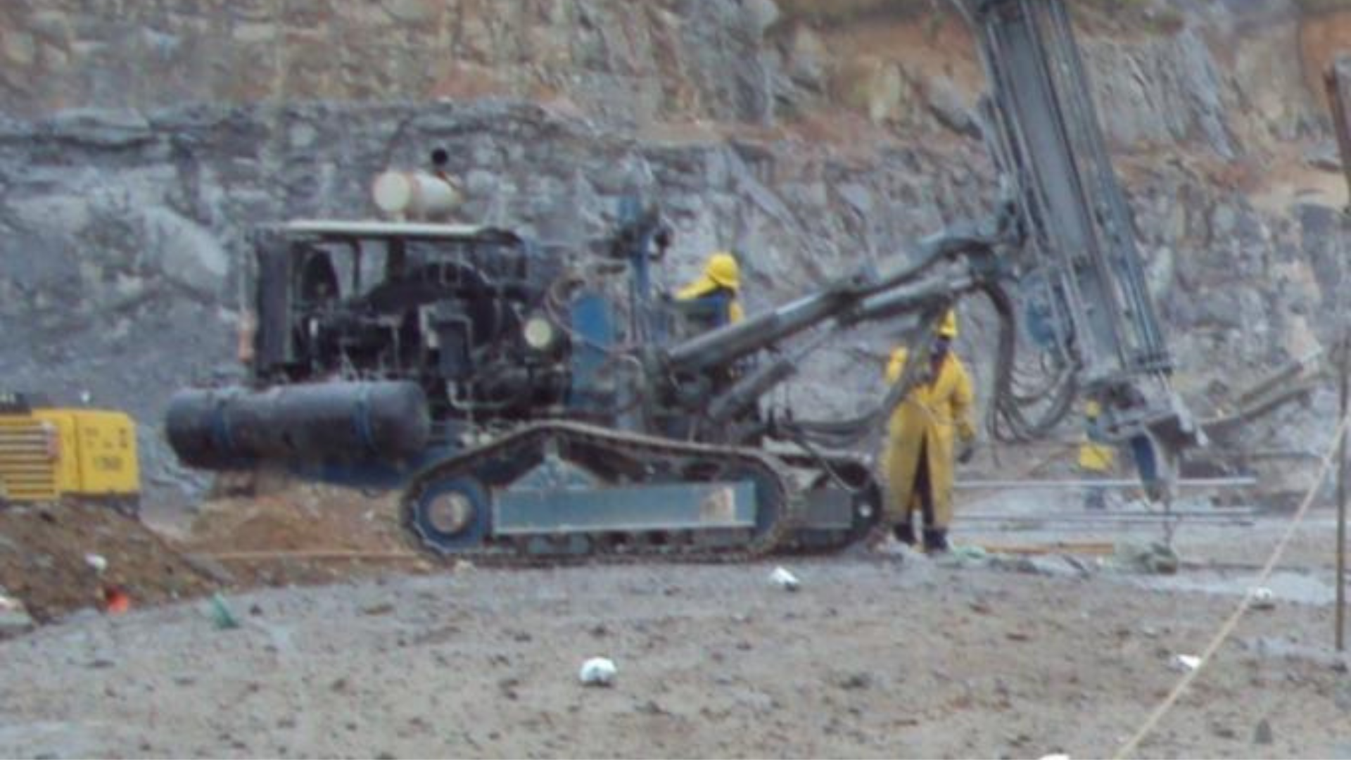 Perfuração da rocha para fogo